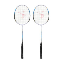 Paar blaues Badmintonschläger-Set aus