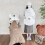 Waist Stool Pushchair Blanket Beige Squirrel Pattern Universal Size Polyester Material 4