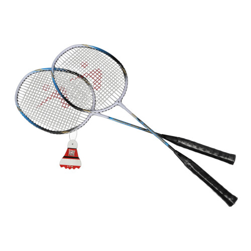 Paar blaues Badmintonschläger-Set aus 2