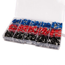 (Black red. Blue) 1065 Stück/Satz 3 Farben 22~12AWG Kupfer Crimpstecker Isolierter Kabel-Pin-End-Terminal Bootlace F