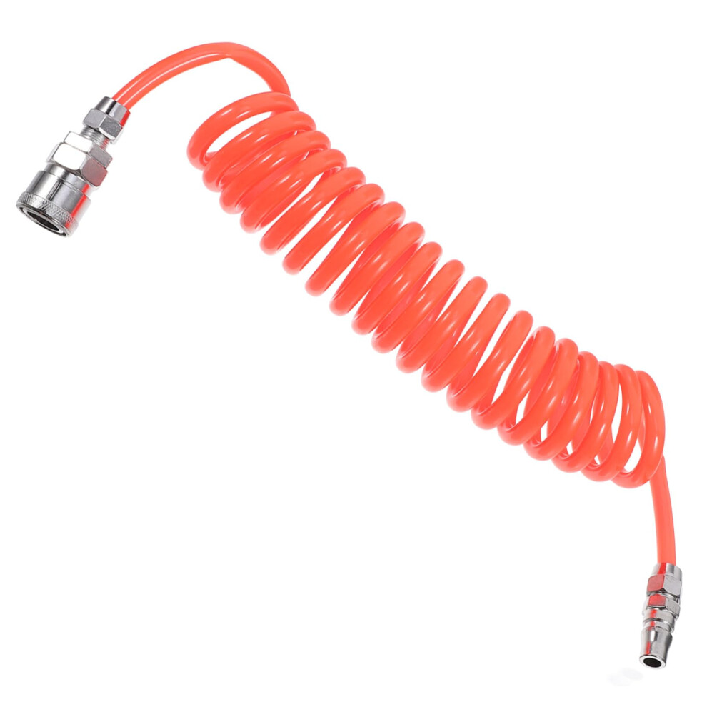 Pu Coiled Air Hose Connectors, Flexible Spiral Air Compressor Tube, Pressure Resistant Compatible With Air Tools 9119770196811