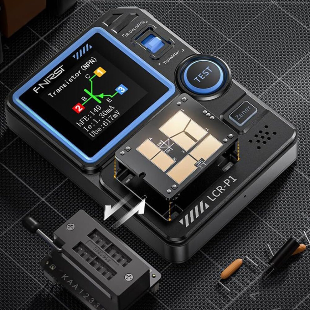 Digital Transistor Tester Kit Lcr Transistor Tester With Lcd Display Multimeter Capacitance Resistance Meter 9339159738894