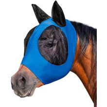 Horse Fly Mask, Horse Mesh Fly Mask with Ears, Fly Mask Horse, Horse Fly Mask, Fly Mask, Large Eye Space, Fly Mask for Horses, Breathable Mesh (Blue)