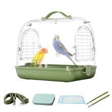 Portable Bird Carrier – Transparent Pet Backpack, Ventilated Travel Bag for Birds