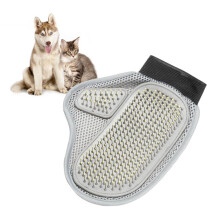 Pet Grooming Glove Massage Structure Steel Tips for Gentle Grooming for Cats and Others for Dry Fur