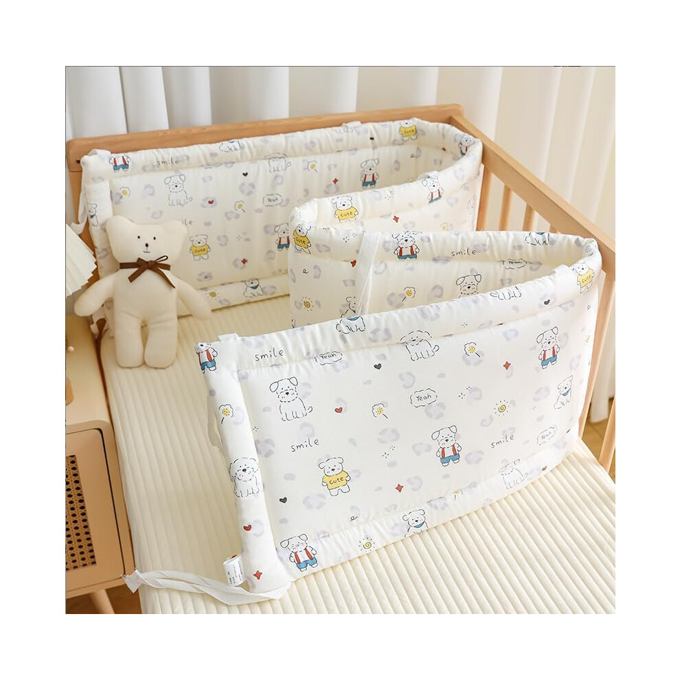 (250X28cm, P10) Adjustable Baby Cot Bumper Set & Headboard Protector Bed Side Guards for Baby/Toddler Cribs Cushion Side Protectors,P7