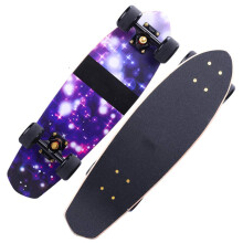 22Inch C Complete Cruiser Skateboard Deck for Children Beginners Teenagers Teens Girls Boys with LED Wheels (Color : C)