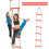 Σκάλα Slackline Ninja Warrior με Σχοινί - Υψηλής Ποιότητας Σκάλα Αναρρίχησης Έξι Τμημάτων 6