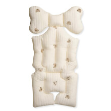 Soft Baby Stroller Seat Liner Bear Pattern Thick Cotton Pushchair Seat Pad Universal For Pram Stroller Buggy Car Seat