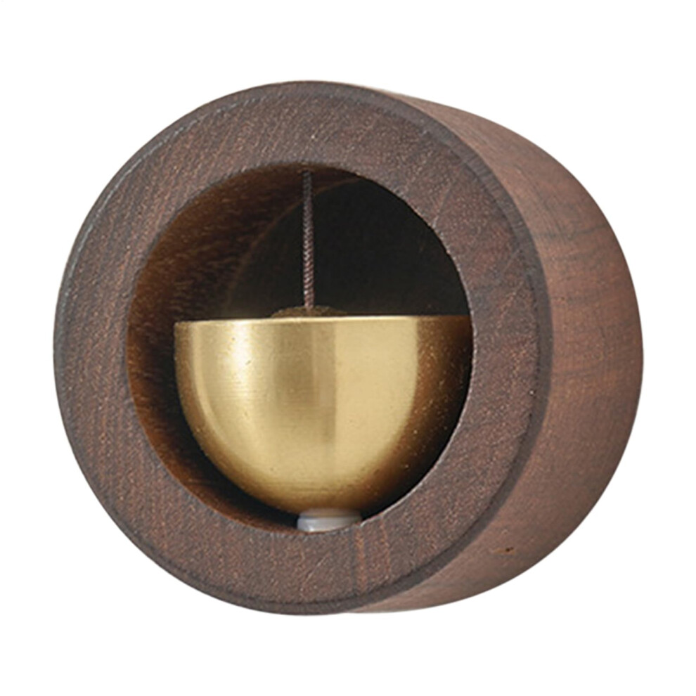 Magnetic Wooden Doorbell Â Handcrafted Rustic Bell, Crisp Melodic Tone, Black Walnut 9119770196880