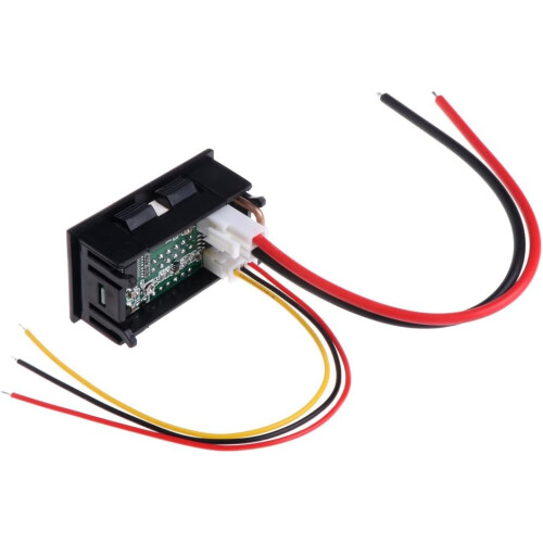0.28' LED Digital Voltmeter Ammeter, 0100V Range, Red And Blue Display, Digital Multimeter 1