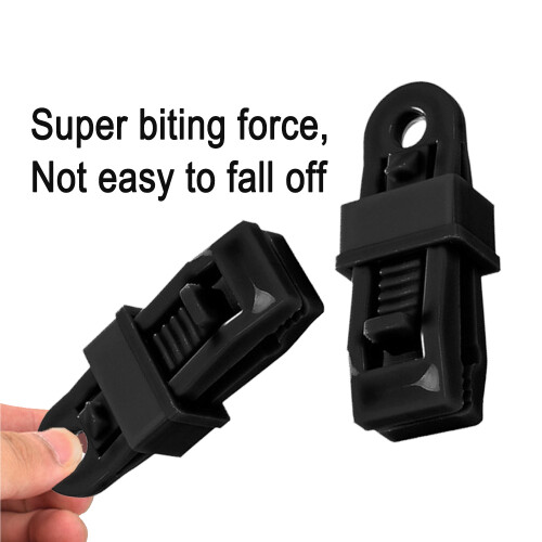 Indispensable pour le camping, pinces de fixation robustes pour bâches de caravanes, installation facile et utilisations multiples, conception 2