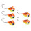 Panfish Targeted Jigs, Φορητά και Ανθεκτικά Δολώματα Ψαρέματος Πάγου με Πραγματική 6