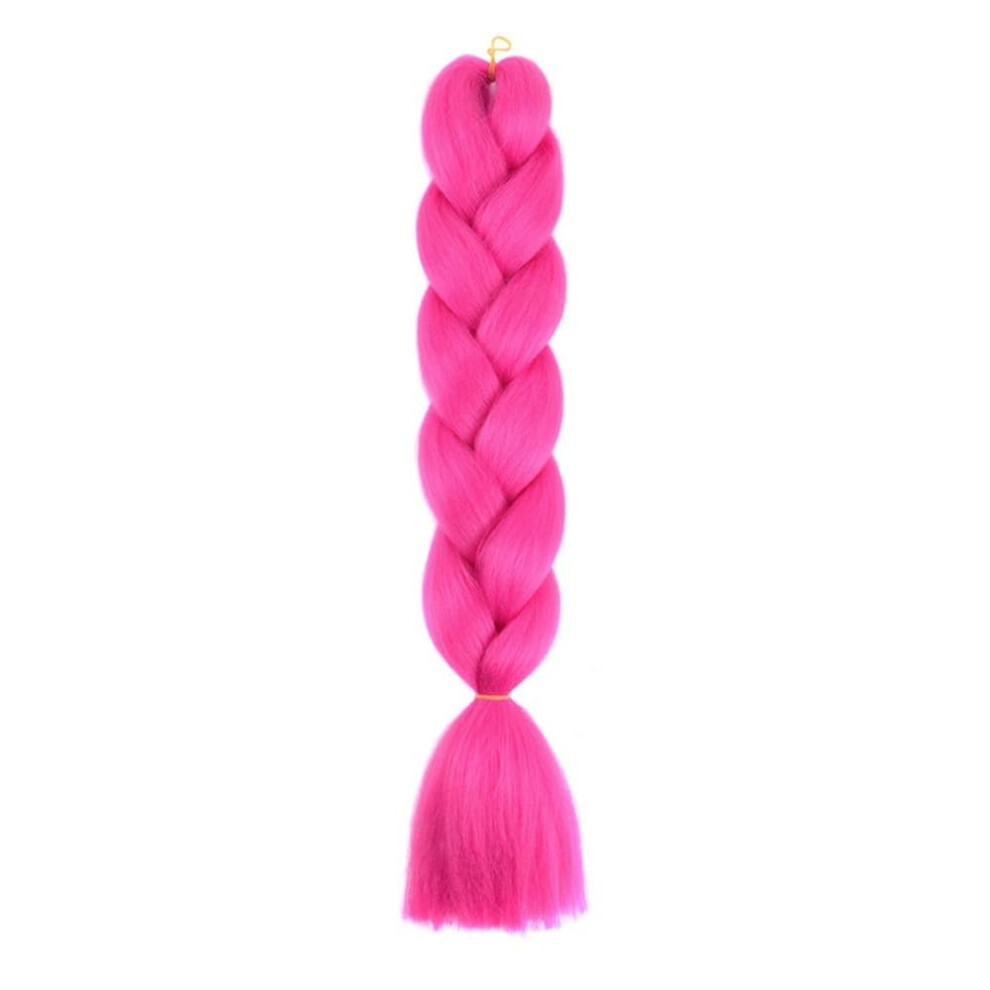 Human Hair Extension Tape 100G 24Inch Jumbo Crochet Hair For Rainbow Braids Pre Stretched Synthetic Hair Model A18