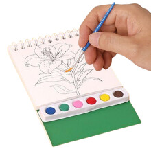Watercolor Coloring Book Reusable Practice with Colors, Learning for Preschoolers