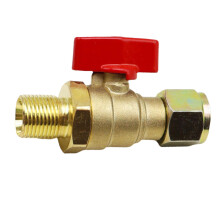 Air Compressor Shut Off Valve Brass Thread Pipe Fitting, HeavyDuty Maintenance Accessory For Sedans And Pickups