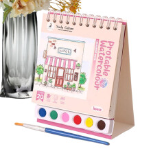 Watercolor Coloring Book Reusable Travel Set, Learning Activities for Preschoolers