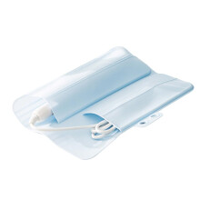 2Hole HeatResistant Silicone Mat for Hair Tools, Hot Tool Pad, Curling Irons and Wands, NonSlip Surface, Pale Blue