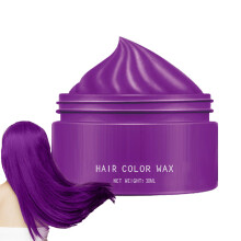 Temporary Hair Color Wax Purple 30ml – Washable Hair Dye Cream for Instant Styling Party Cosplay