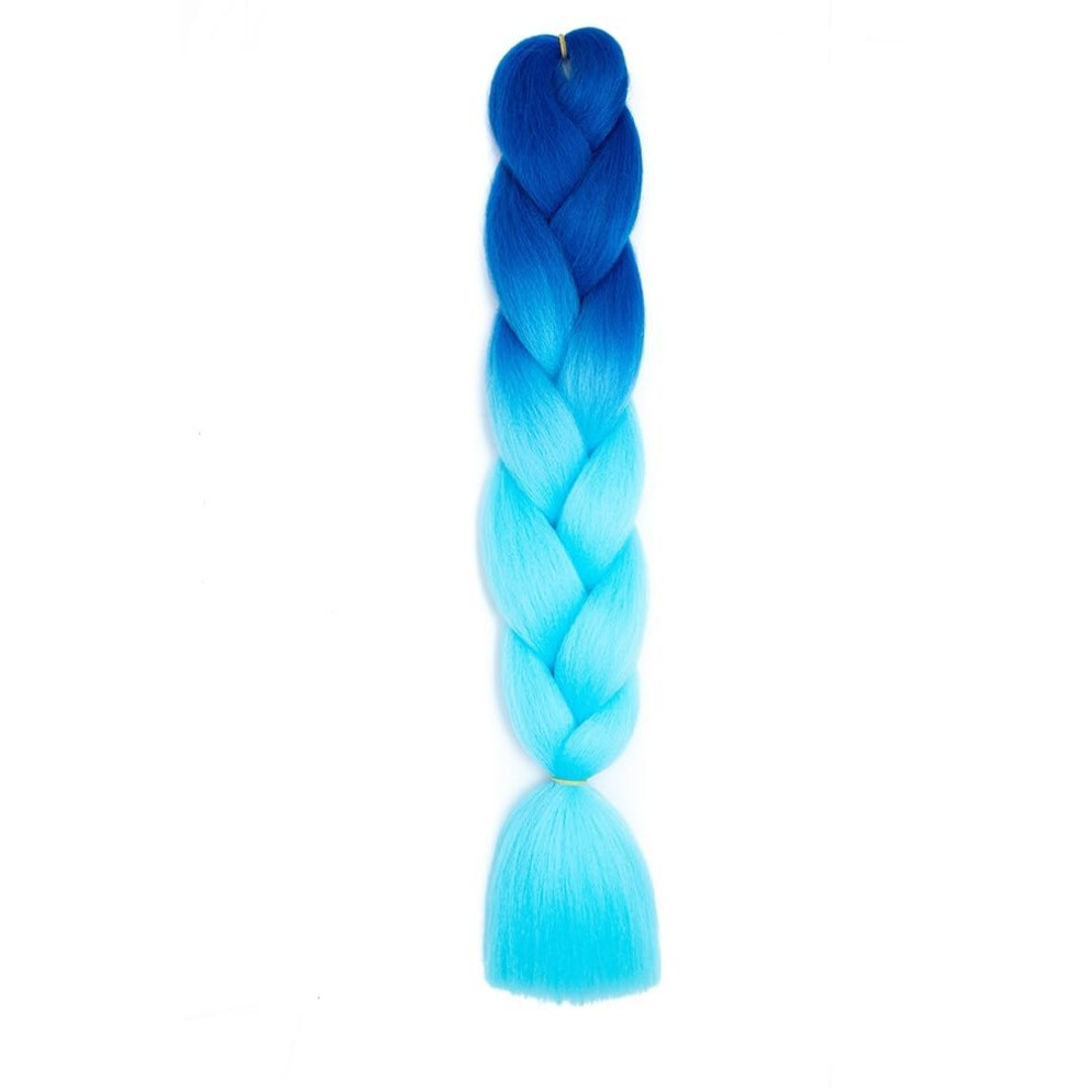 Human Hair Extension Tape 100G 24 Inch Jumbo Braid Crochet Hair Rainbow Braiding Pre Stretched Synthetic Hair B45
