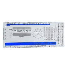 ECG Ruler, ECG Student Bag, Electrocardiogram Reference Guide, Cardiogram Transparent Soft Heart Rate Ruler, ECG Ruler Pocket Card Dark Blue 1