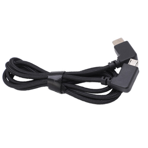 Cabo de controle remoto com conector USB-C em ângulo reto para drones DJI, transmissão rápida e estável. Conector angular tipo C. 2