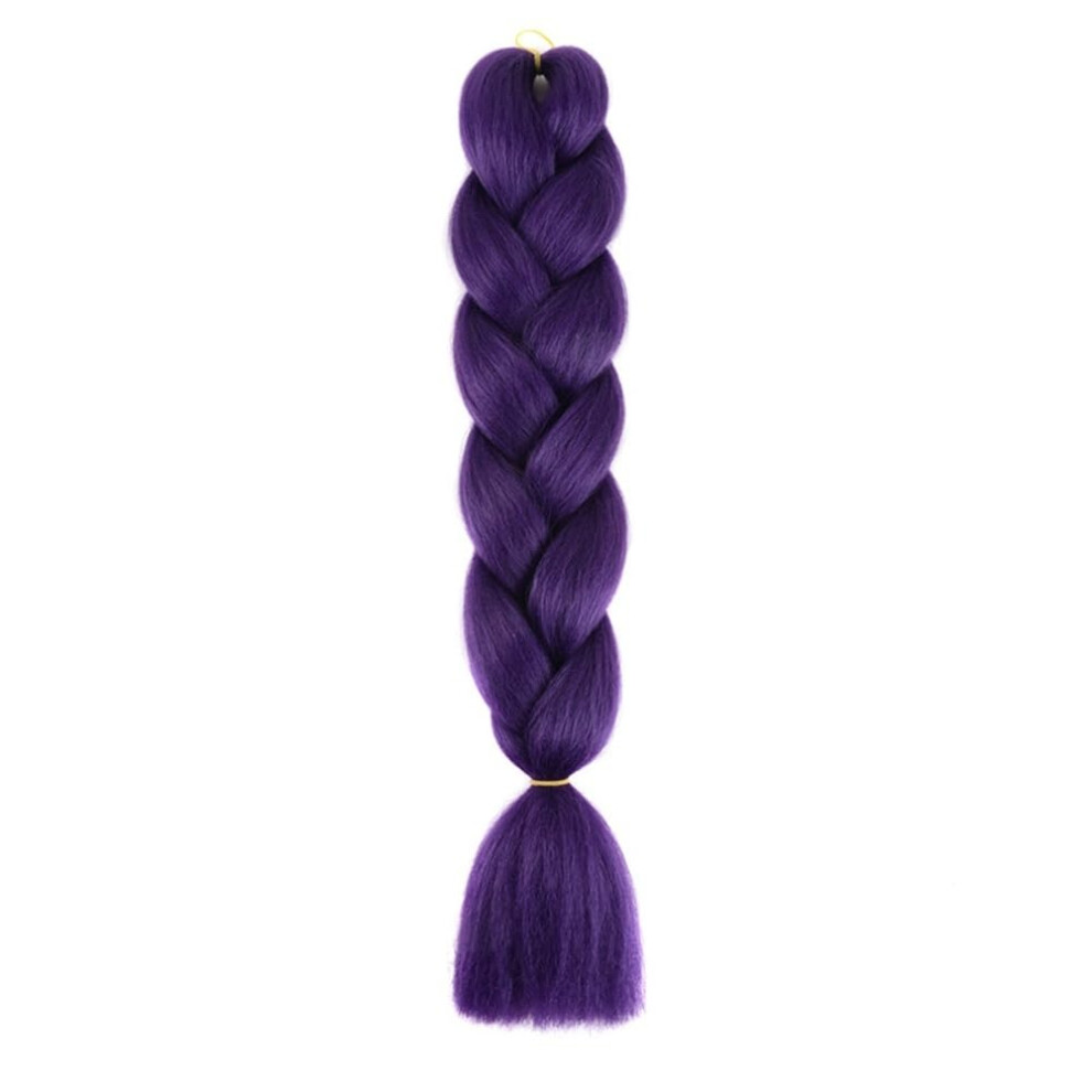 Unisex Human Hair Extension Tape 100G 24In Jumbo Braid Crochet Hair For Braids Rainbow Braiding Pre Stretched Synthetic Hair