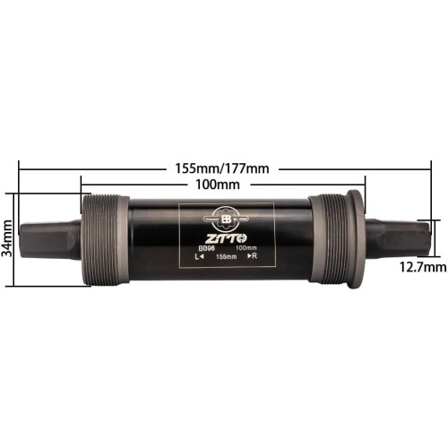 Bottom Bracket Bicycle Square Cone for Square Axle Crank Set (BB96 100X177L) 1