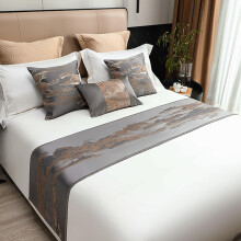 Bed Runner Rug For King Size Beds Grey 45 x 180 Cm End Scarf Silky Hotel Style Cushions Protector For 120 Cm Bed