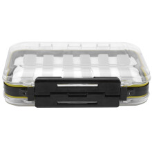 Boîte à mouches étanche en plastique ABS haute densité pour nymphes et streamers, séchage rapide, avec organisateur en mousse double face.