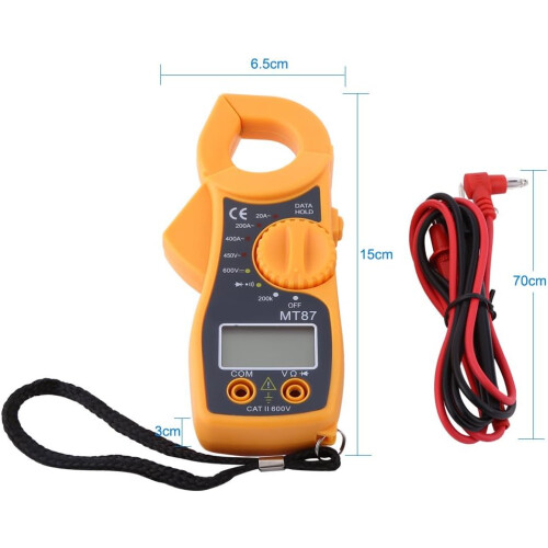 Digital Clamp Meter Multimeter With Voltmeter Ammeter Ohmmeter, Handheld Electrical Testing Tool 1