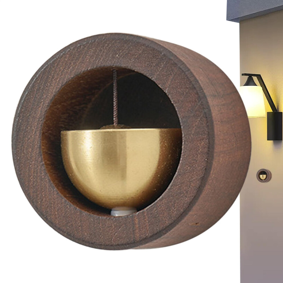 Magnetic Doorbell Wooden Doorbell For Bedroom Easy Installation With Pleasant Sound For Shops, Apartments, Studios Cafs Black Walnut 9119770198594