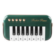 15Key Piano Keyboard for Kids, Green Music Learning Toy for Beginners Ages 46 Years