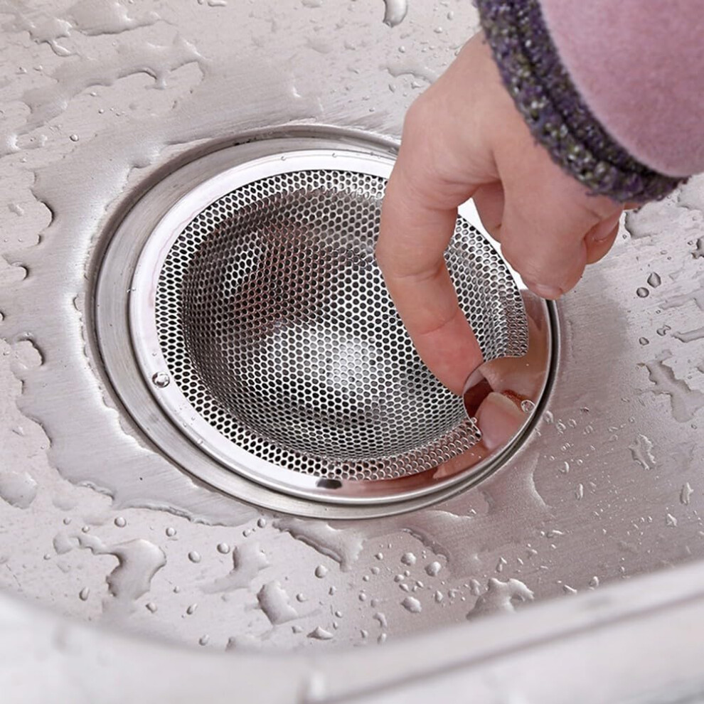 Kitchen Sink Strainer 2Pack With Handle 304 Stainless Steel Anticlogging Drain Basket Rustproof Food Waste Collection 9119770199454