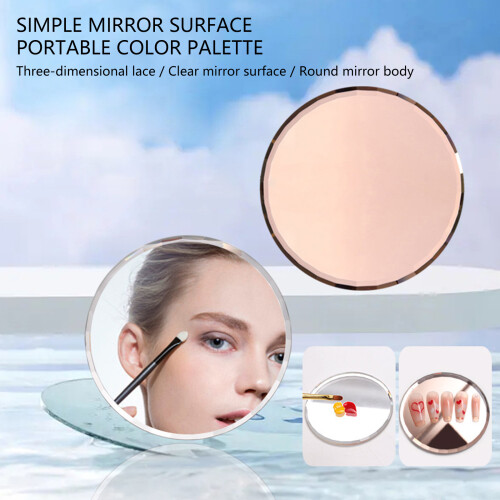 MultiFunctional Nail Art Mixing Plate Embossed-Rose Gold 2