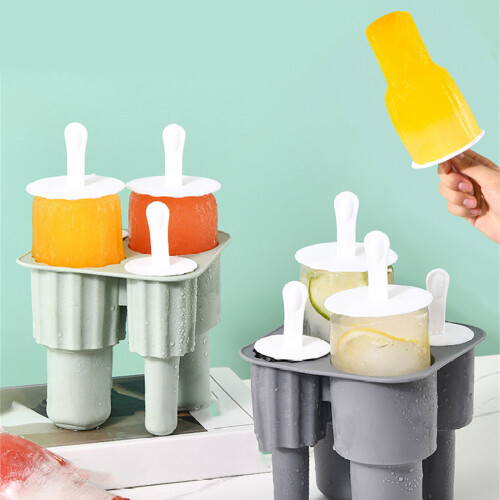 Flexible Silicone Popsicles Maker Set Creative Easy Releases-3 2
