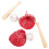 mini baseball catcher red wooden 1