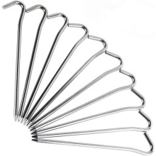 Zeltanker, Outdoor-Camping-Heringe aus rostbeständiger Aluminiumlegierung, robuste Heringe für Dekorationen und sicheren Bodenhalt (10 Stück)