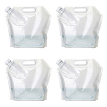 Tragbarer Wasserbehälter, faltbarer Wasserbehälter, platzsparendes Design, gefriergeeignet für Notfallsets, faltbare Wasserflasche aus
