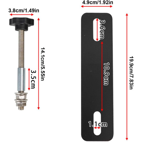 Traction Board Mounting Kit, AntiRust Mount Pins, Theftproof Security Kit Replacement For Beginners And Enthusiasts 2