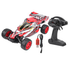 Auto telecomandata per bambini, veicolo RC ricaricabile velocemente, giocattolo con faro abbagliante e ruote in gomma di alta qualità, facile da