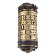 DA Vinci Style CodeLock, Exquisite Design, Security, Metal Material, MultiPurpose Jewelry Case for Secret Notes and Ornaments
