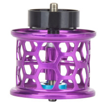 Bobina per mulinello da casting resistente, bobina di grande capacità con interruttore a valvola scorrevole a sgancio rapido, design di ventilazione