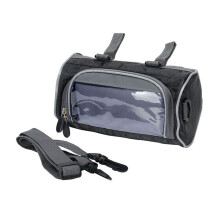 Compañero de bicicleta: Bolsillo específico para el teléfono con ventana para pantalla táctil, correa para el hombro ajustable y extraíble para