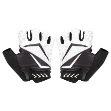 Guantes de ciclismo con almohadilla antideslizante y amortiguadora, ligeros, transpirables, diseño de medio dedo para hombres y mujeres, ideales