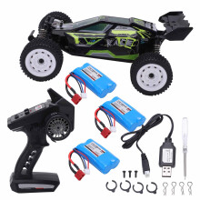 Mini auto RC con ruote fuoristrada ad alta aderenza e telecomando a 2,4 GHz, girostabilizzata, buggy fuoristrada ad alte prestazioni per tutti i