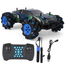 Auto radiocomandata multi-terreno con controllo gestuale e batteria ricaricabile, dotata di effetti musicali e luci a LED per il divertimento dei