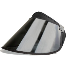 Cappello con visiera parasole per attività all'aperto, lente trasparente con protezione UV e vestibilità regolabile, tesa resistente al calore con
