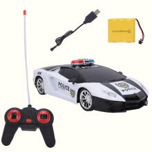 Auto radiocomandata trasformabile con modalità robot e luci della polizia realistiche, auto da drift con telecomando a 2,4 GHz e batteria