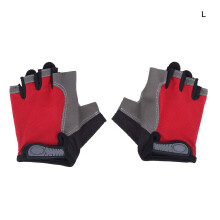 Guantes de fitness para ciclismo Diseño de medio dedo Tela de malla transpirable Agarre antideslizante con acolchado firme y protección para la